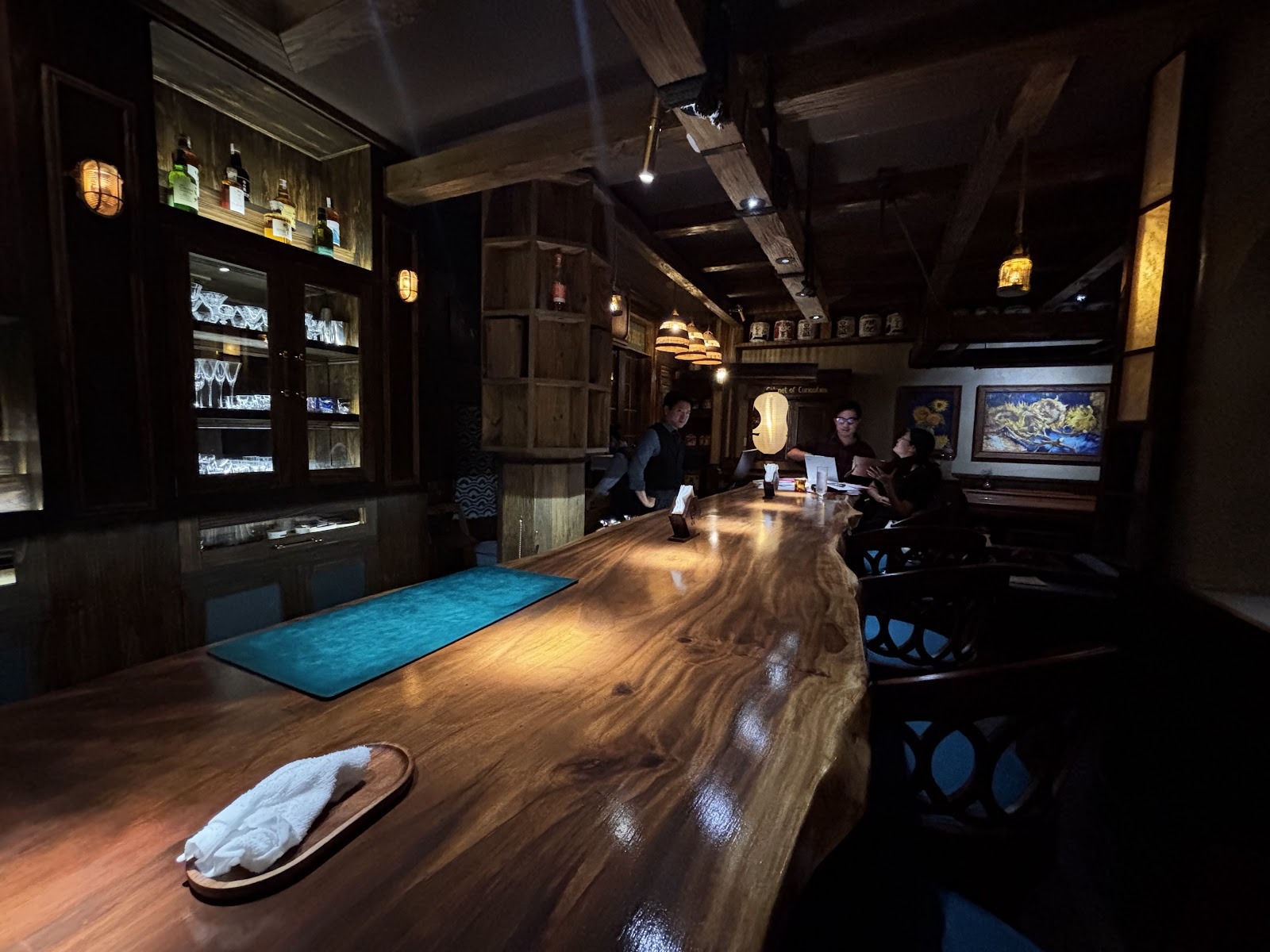 The bar counter at House of Irori