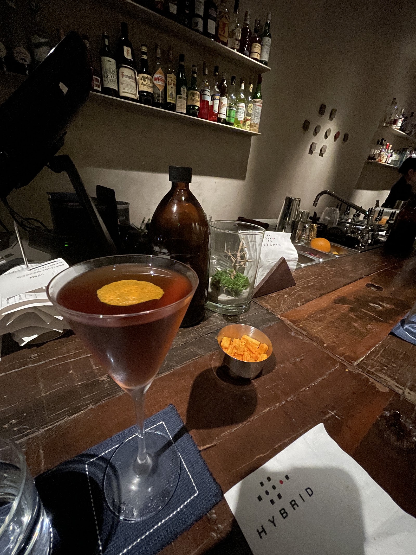 A cocktail on the bar counter — Hybrid Saigon