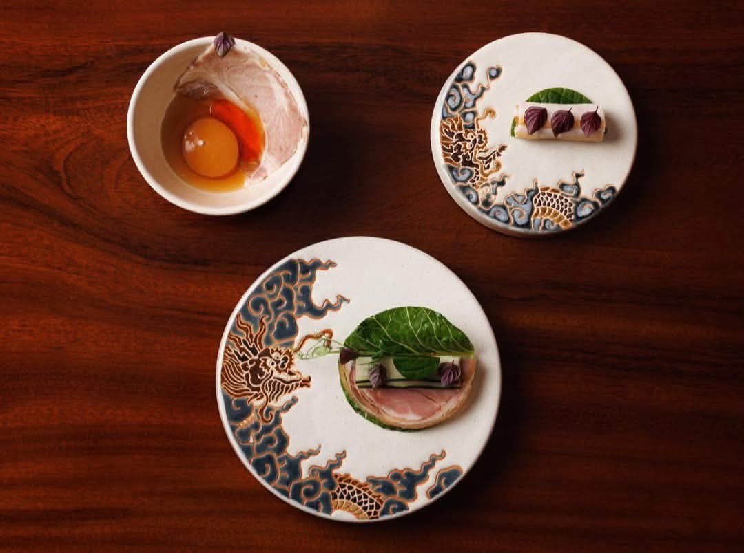 Courses from the tasting menu