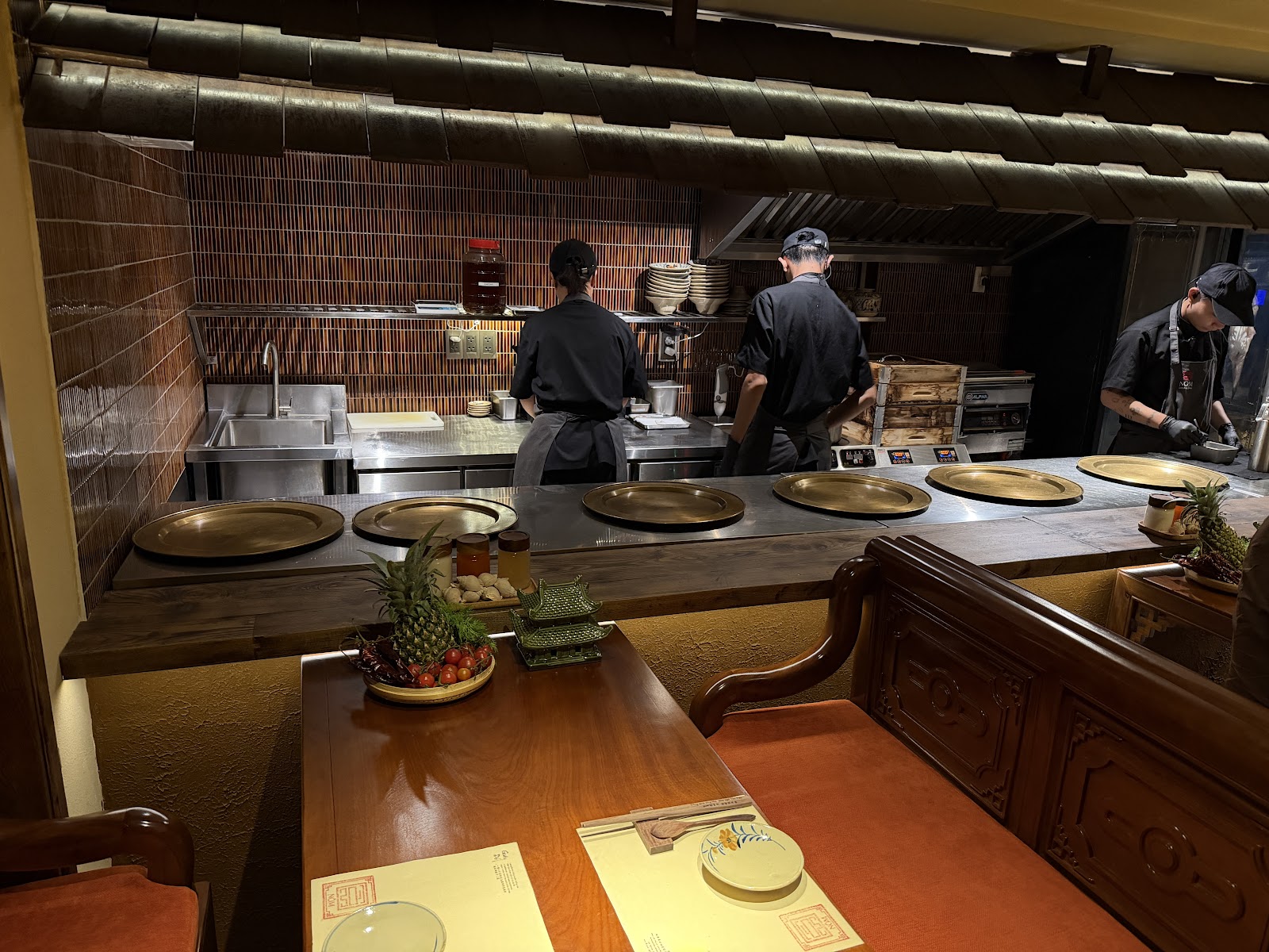 NOM's open kitchen