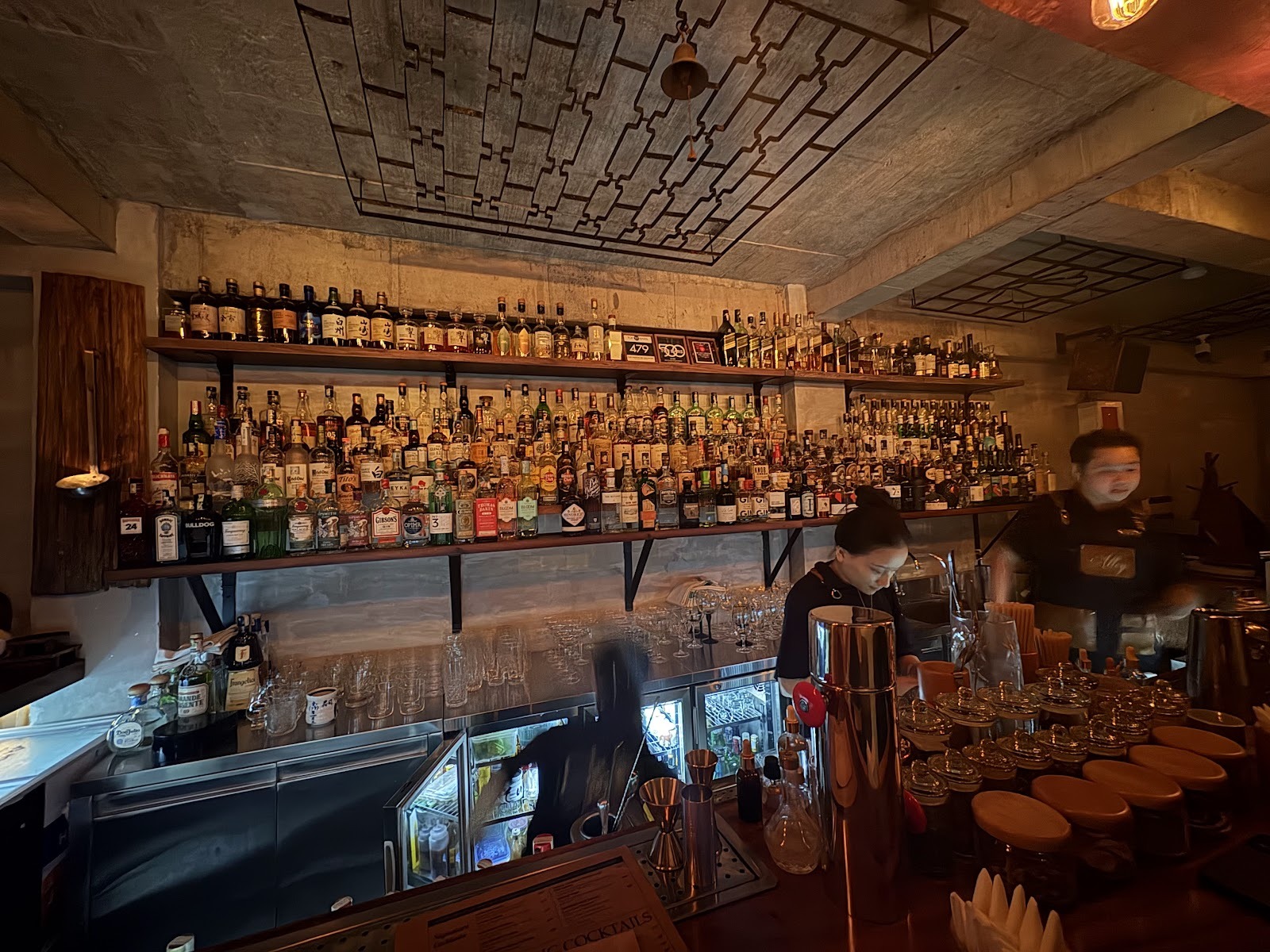 The Alley bar counter