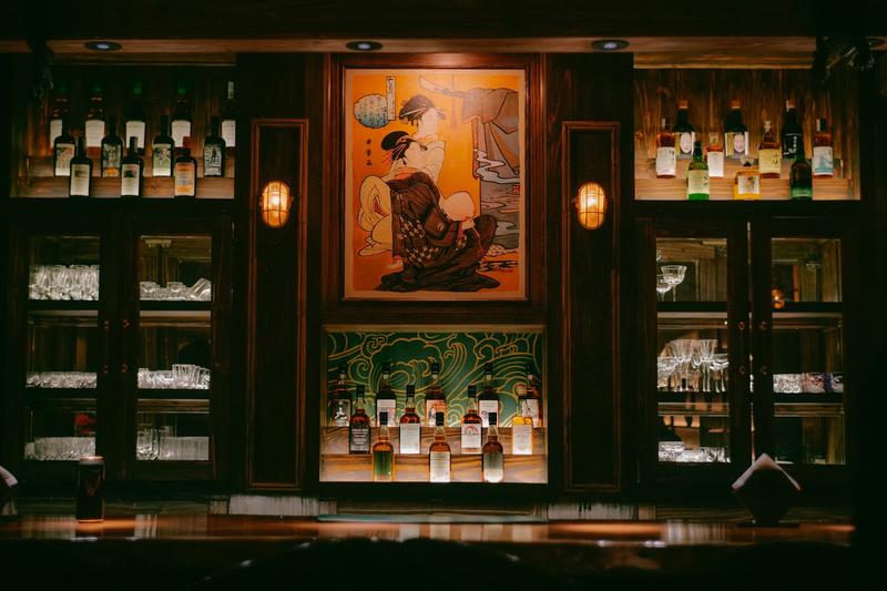 The whisky bar at House of Irori